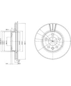 Delphi Bremžu disks BG3025