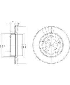 Delphi Bremžu disks BG2779