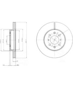 Delphi Bremžu disks BG2759