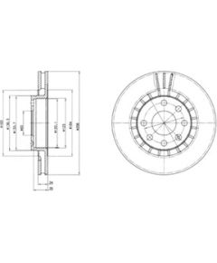 Delphi Bremžu disks BG2443