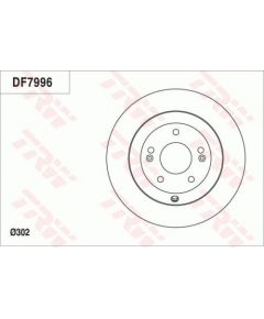 TRW Bremžu disks DF7996