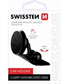 Swissten S-Grip DM6 Универсальный держатель с магнитом для устройств Черный