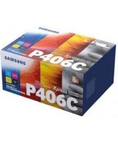 Hewlett-packard Samsung CLT-P406C 4-pk CYMK Toner Cartridge 4500 pages / SU375A