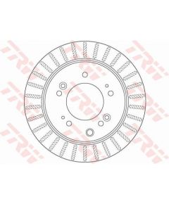 TRW Bremžu disks DF6191S