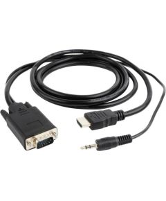 CABLE HDMI-VGA +3.5MM/3M A-HDMI-VGA-03-10 GEMBIRD