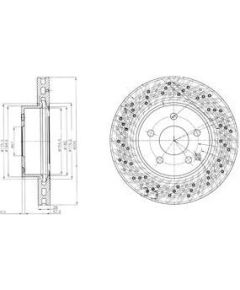 Delphi Bremžu disks BG4142C