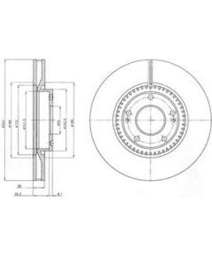 Delphi Bremžu disks BG4251