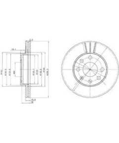 Delphi Bremžu disks BG2278