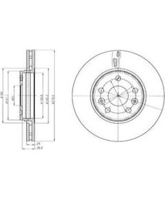 Delphi Bremžu disks BG4317C