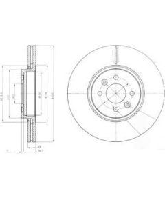 Delphi Bremžu disks BG3929