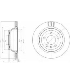 Delphi Bremžu disks BG3894