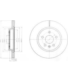 Delphi Bremžu disks BG4190