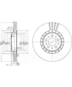 Delphi Bremžu disks BG9783C