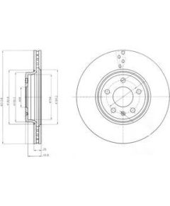 Delphi Bremžu disks BG4079C