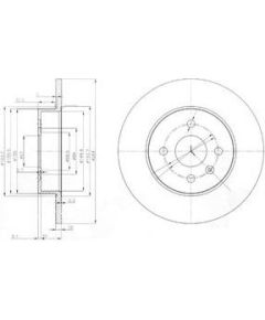 Delphi Bremžu disks BG3885C