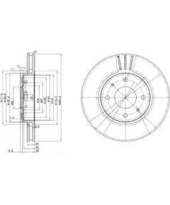 Delphi Bremžu disks BG3501