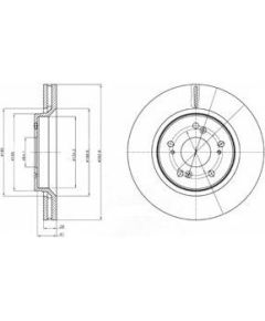 Delphi Bremžu disks BG4250