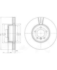 Delphi Bremžu disks BG9871C