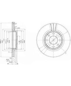 Delphi Bremžu disks BG2625C