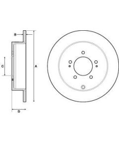 Delphi Bremžu disks BG4161C