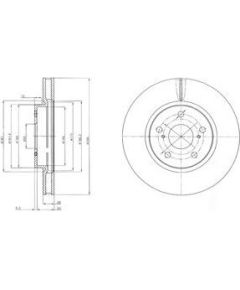 Delphi Bremžu disks BG4139C