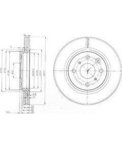 Delphi Bremžu disks BG3976C