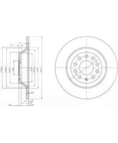 Delphi Bremžu disks BG3956C