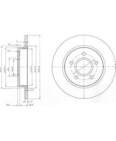 Delphi Bremžu disks BG3896C