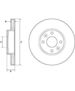 Delphi Bremžu disks BG3762C