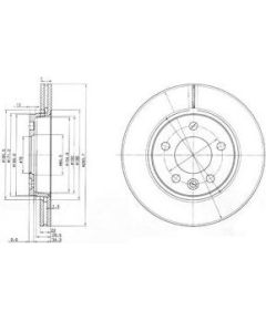 Delphi Bremžu disks BG3893C