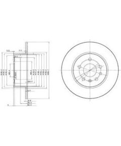 Delphi Bremžu diski (pāris) BG3274