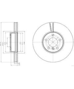 Delphi Bremžu disks BG9061