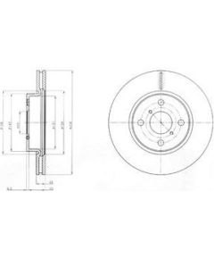 Delphi Bremžu disks BG4116