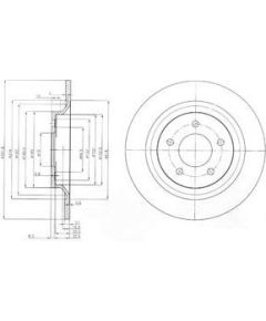 Delphi Bremžu disks BG4026