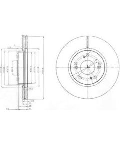 Delphi Bremžu disks BG3980