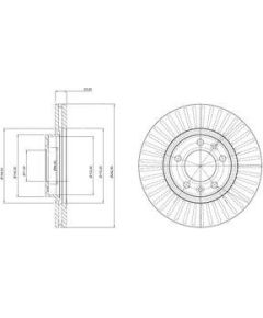 Delphi Bremžu disks BG3835