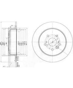 Delphi Bremžu disks BG3691