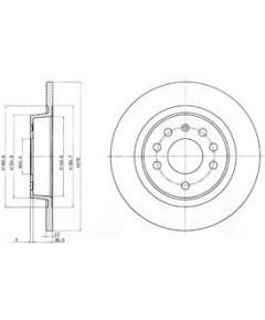 Delphi Bremžu disks BG3731