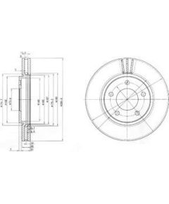 Delphi Bremžu disks BG3715