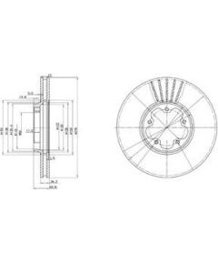 Delphi Bremžu disks BG3676