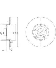 Delphi Bremžu disks BG2749