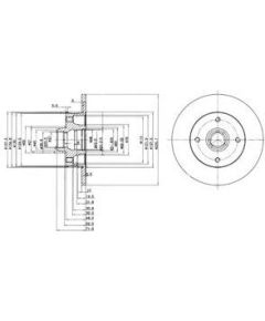 Delphi Bremžu disks BG2389