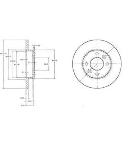 Delphi Bremžu disks BG2217