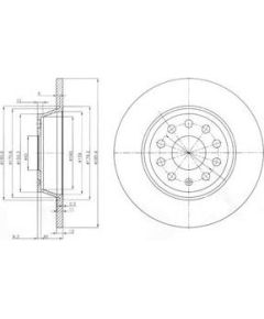 Delphi Bremžu disks BG3954C