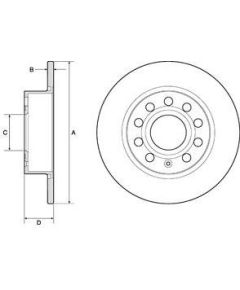 Delphi Bremžu disks BG3834C