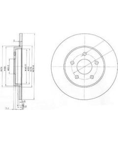 Delphi Bremžu disks BG3663C