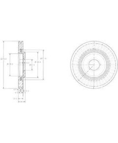 Delphi Bremžu disks BG3620C