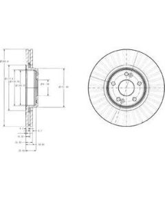 Delphi Bremžu disks BG3688