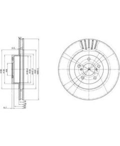 Delphi Bremžu disks BG3413