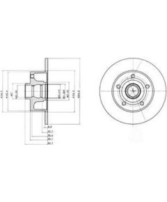 Delphi Bremžu disks BG3030